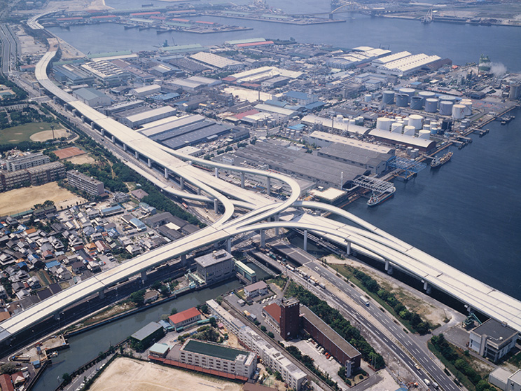 阪神高速道路公団助松ジャンクション工区（その1）床版工事